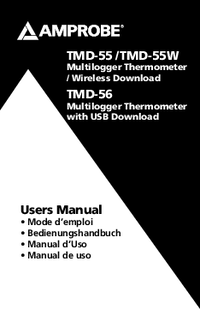Thumbnail of document Manual - TMD-55 Digital Thermometer